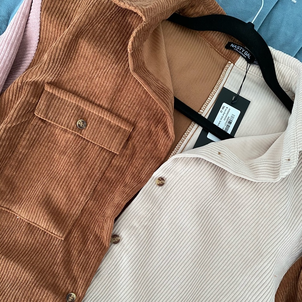 Nasty Gal Corduroy Shirt Dress